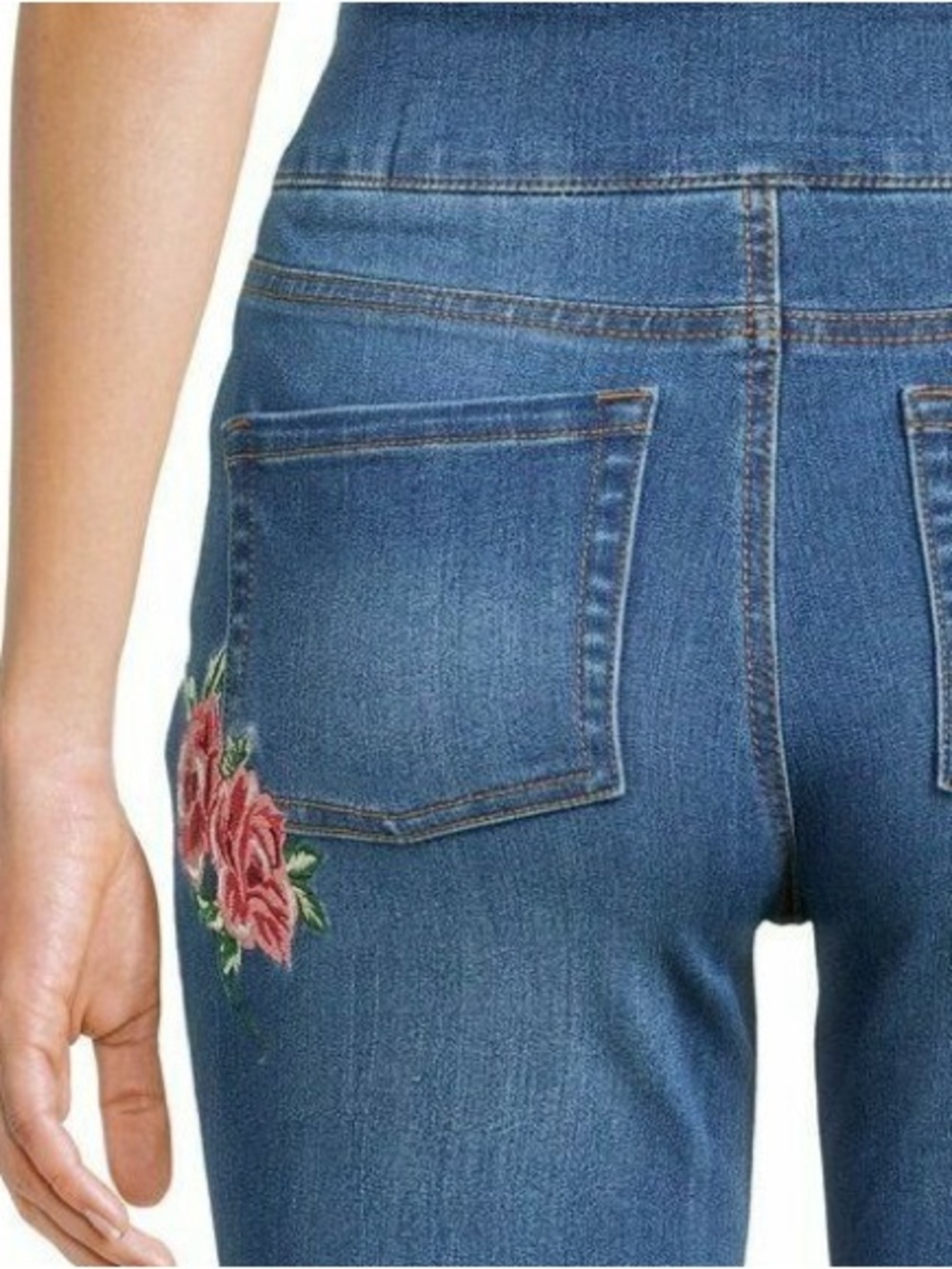 The Pioneer Woman Embroidered Pull-on Bootcut Jeans - Size L - Picture 2 of 8